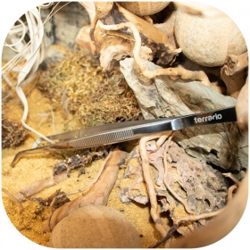 Curved waterproof terrarium tweezers - 20cm